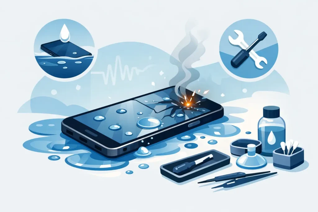 Phone Liquid Damage Repair: What to Do Fast