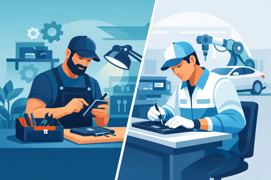 Independent Repair vs Manufacturer Service