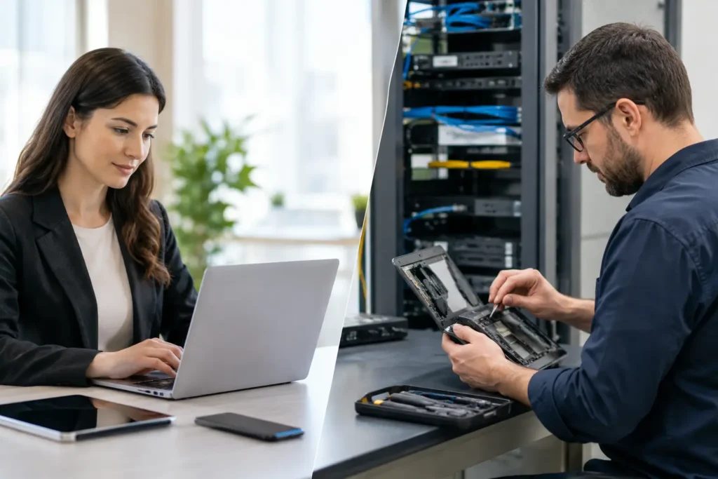 Business Device Support Versus In-House IT