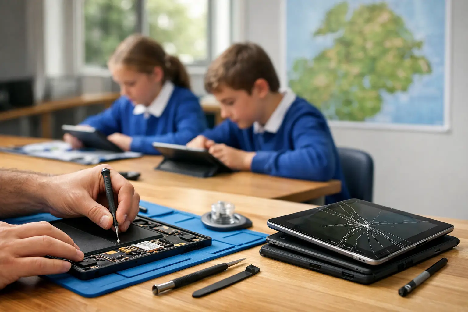 School Tablet Repair Case Study for Cumbria Schools