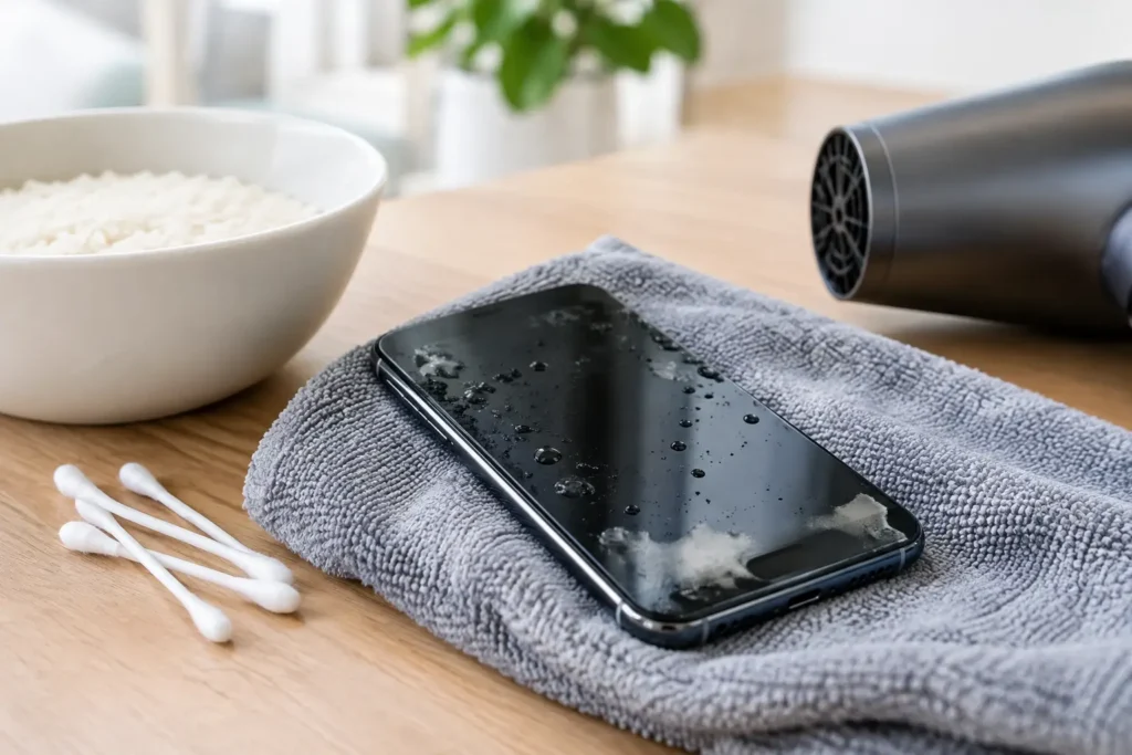 How to Dry a Wet Phone Safely Before It Fails